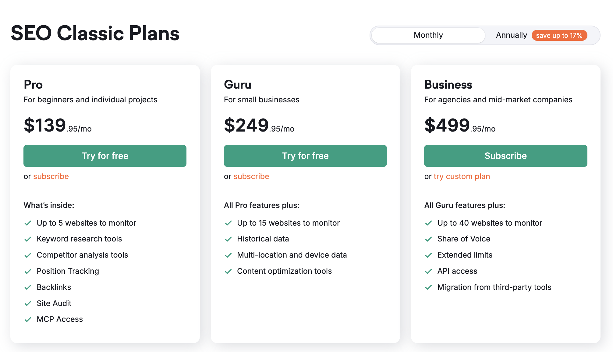 Semrush Plans Comparison: Semrush One vs SEO Toolkit image 2
